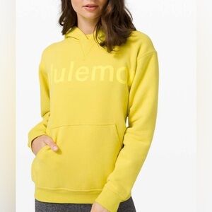 Lululemon All Yours Hoodie Graphic Yellow Serpentine Size 4